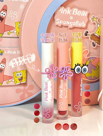 Pink Bear Spongebob Lippies