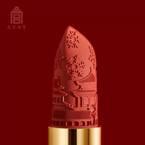 palace museum christmas cat lipstick bullet details